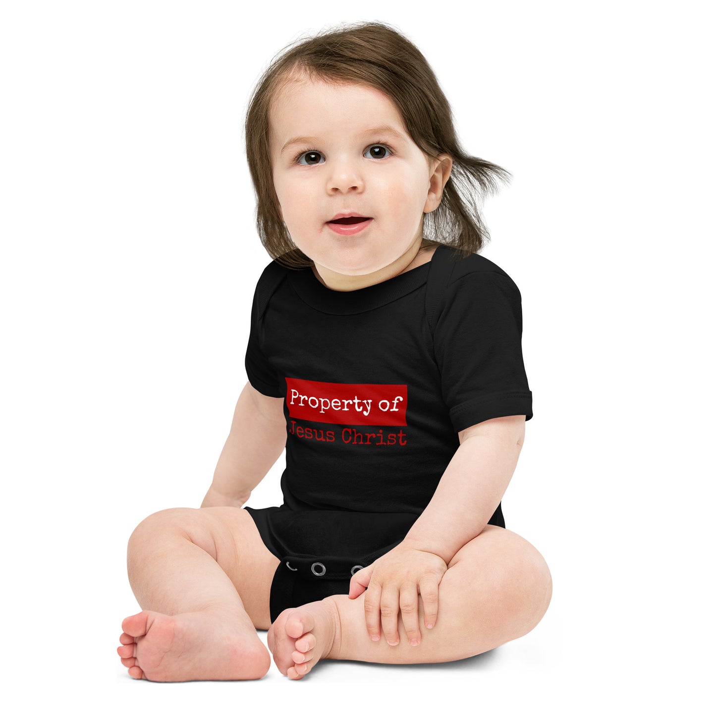 Property Red Baby short sleeve onesie