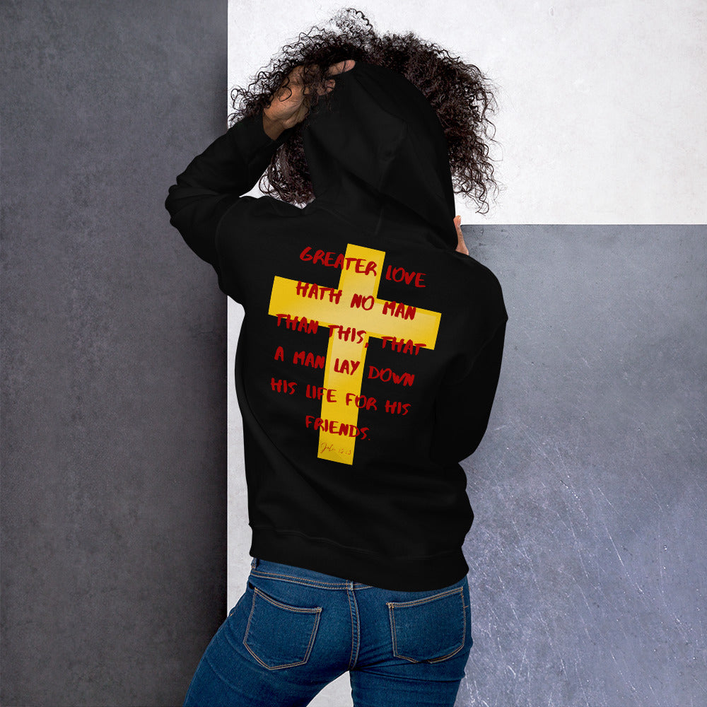 Greater Love John 15:13 Unisex Hoodie