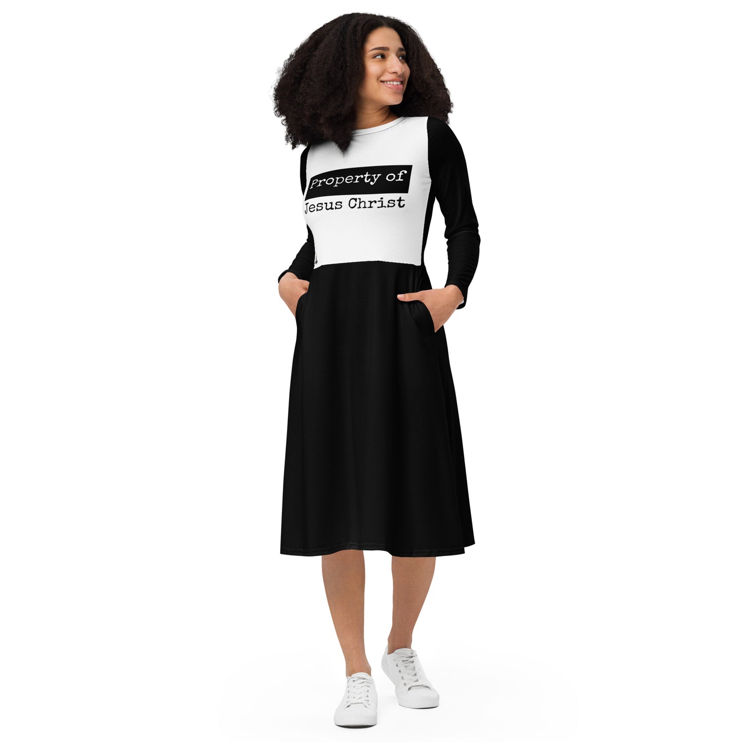 Property Black long sleeve dress