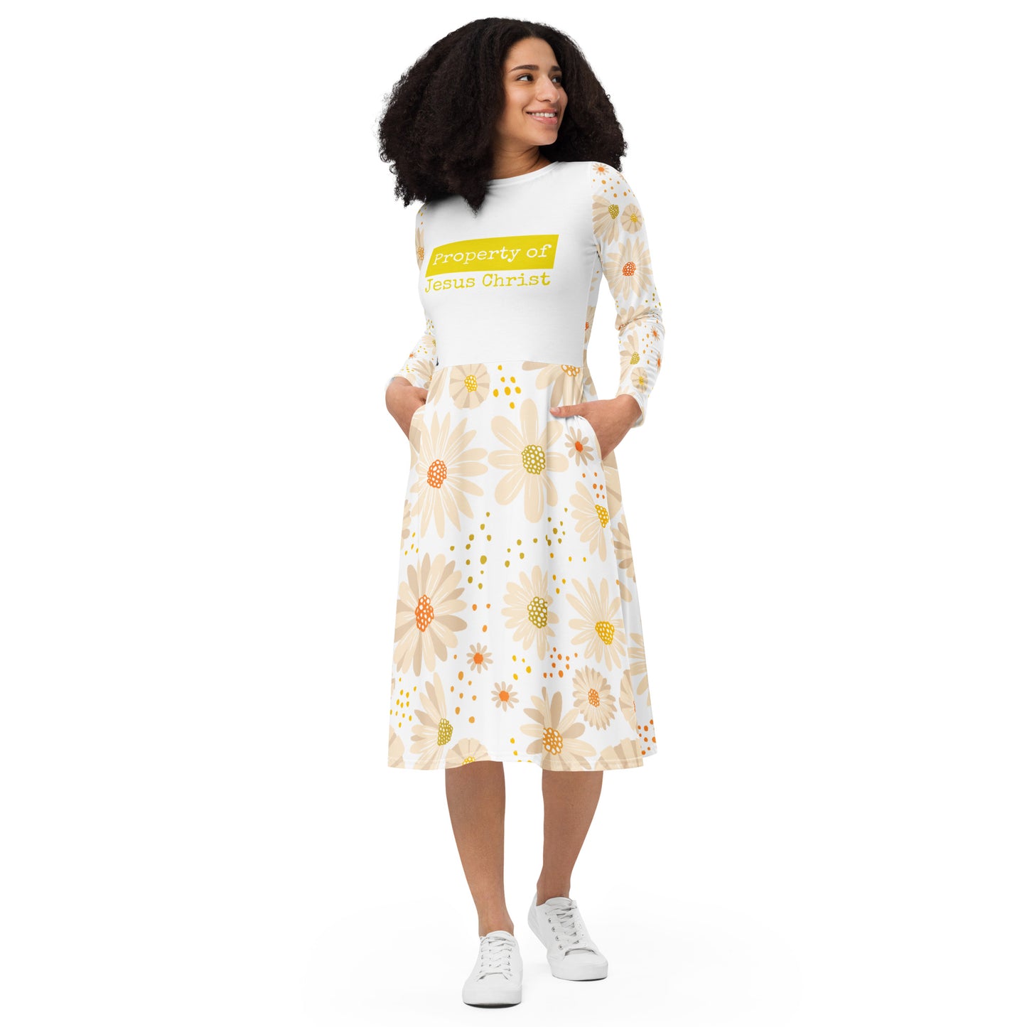 Property Yellow long sleeve dress