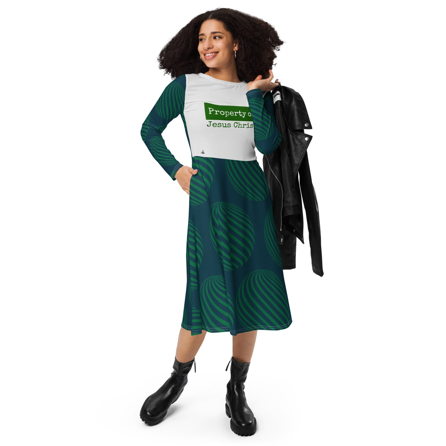 Property Green long sleeve dress