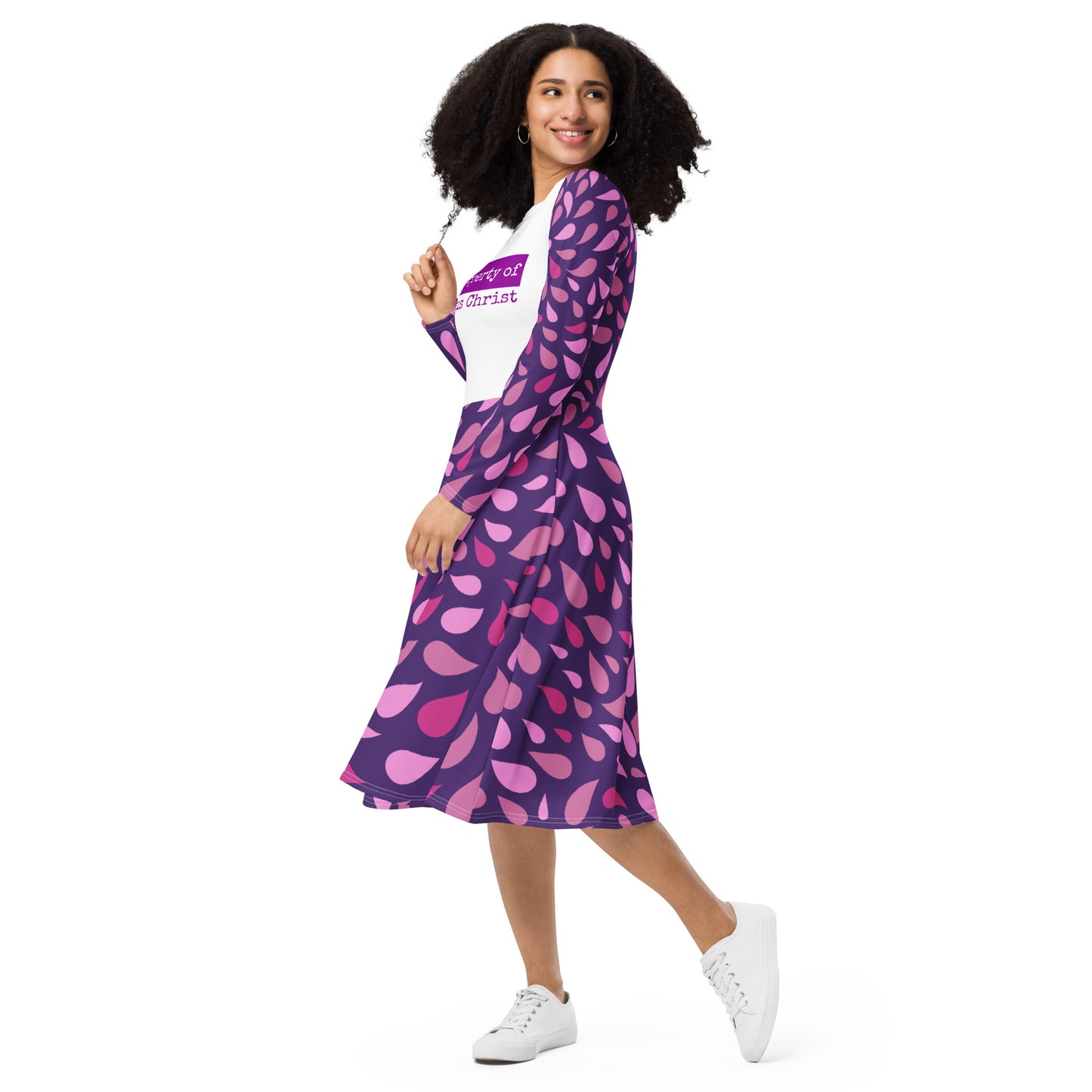 Property Purple long sleeve dress