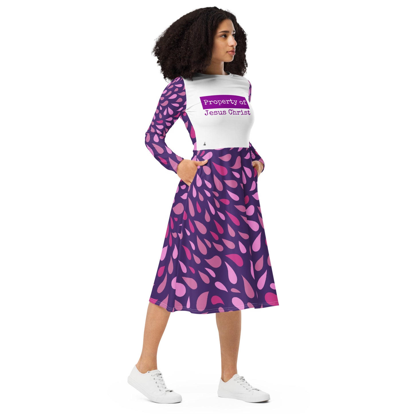 Property Purple long sleeve dress