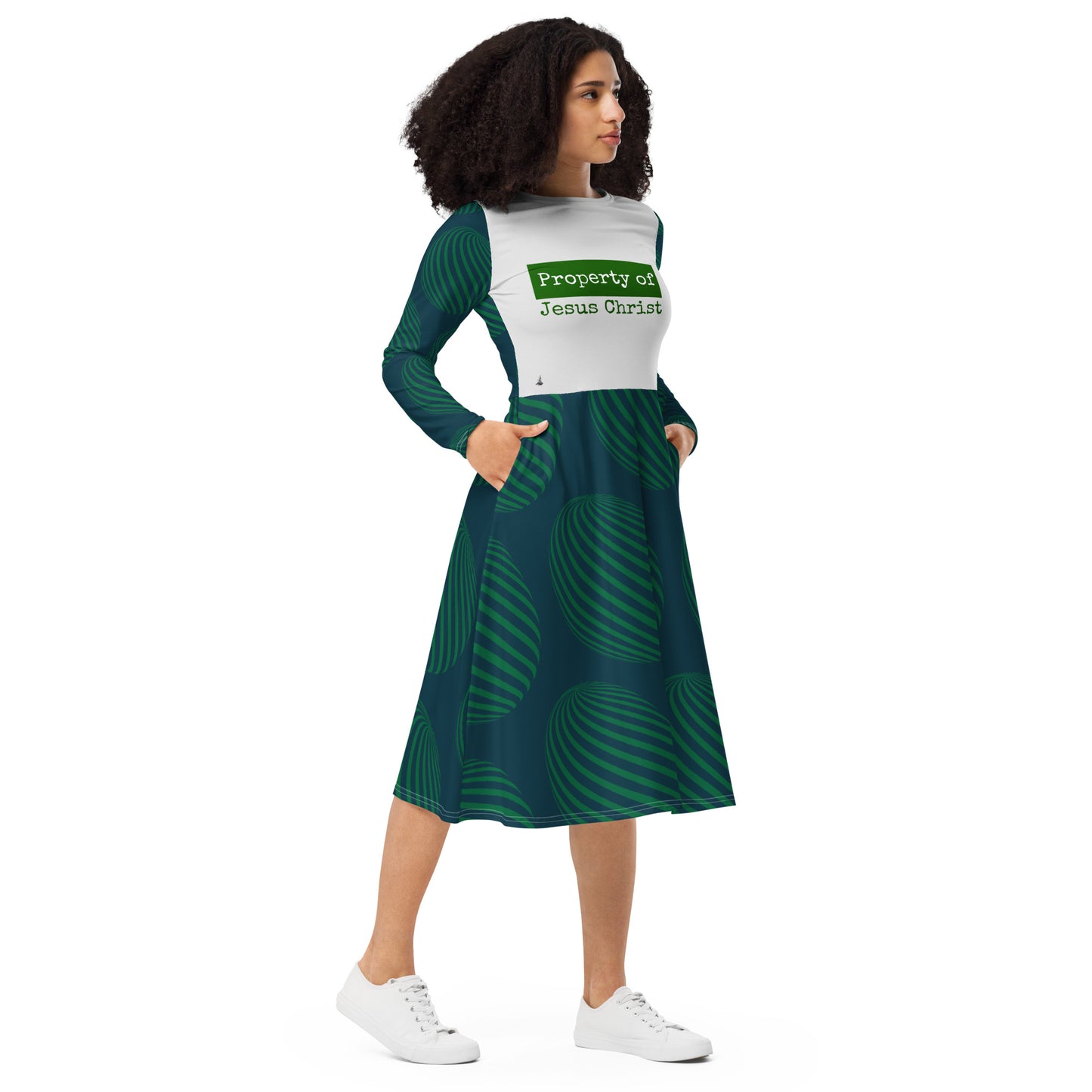 Property Green long sleeve dress