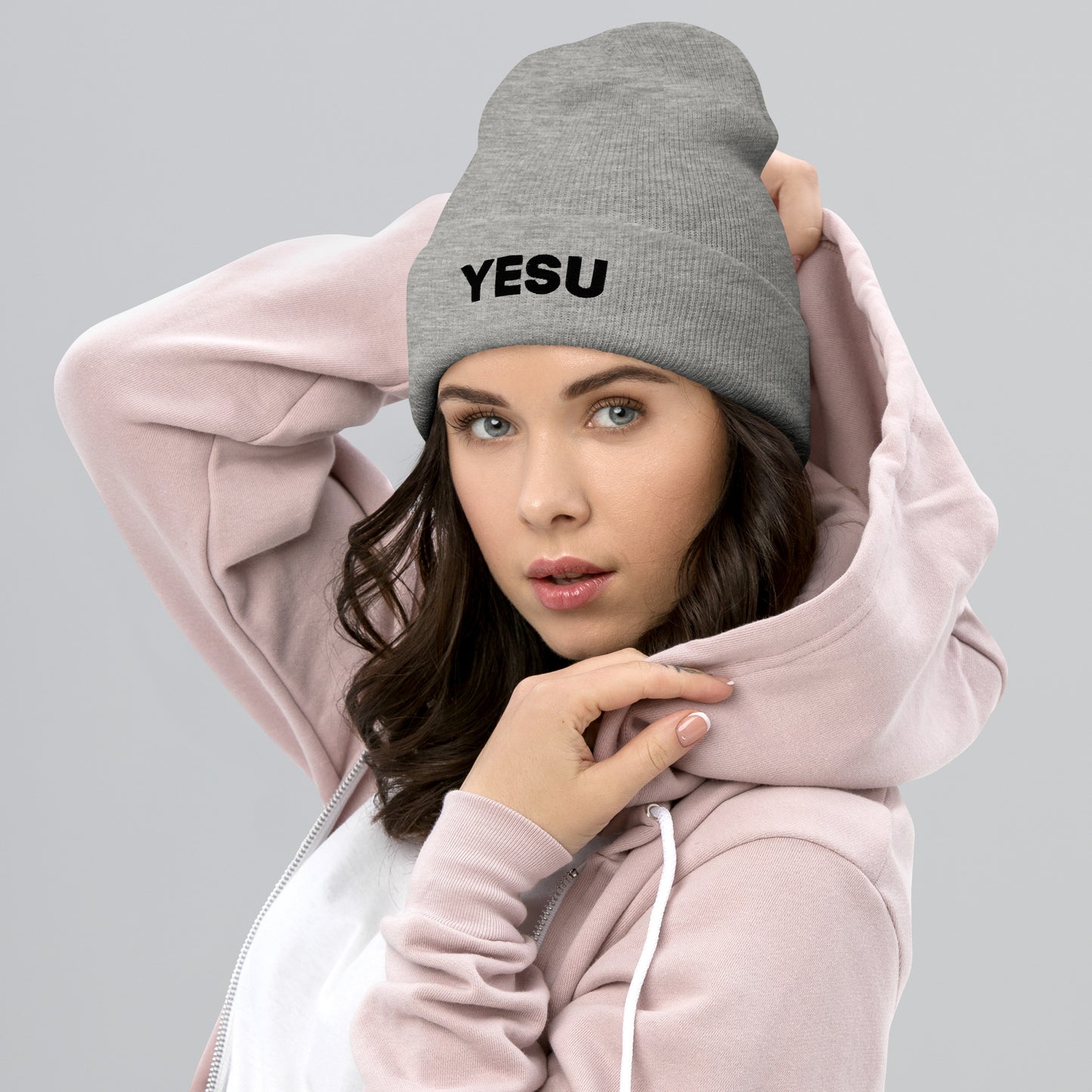 Yesu Cuffed Beanie