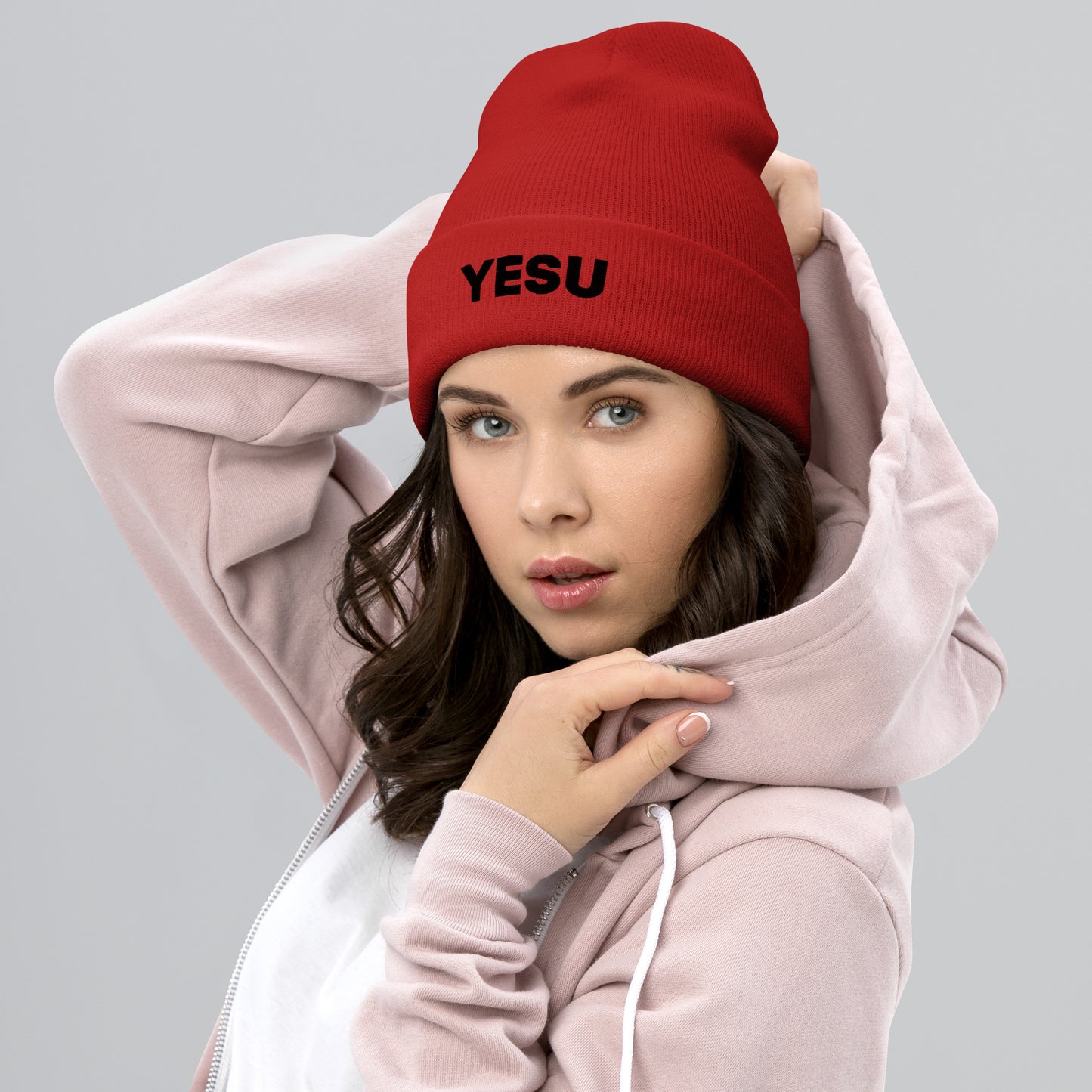 Yesu Cuffed Beanie