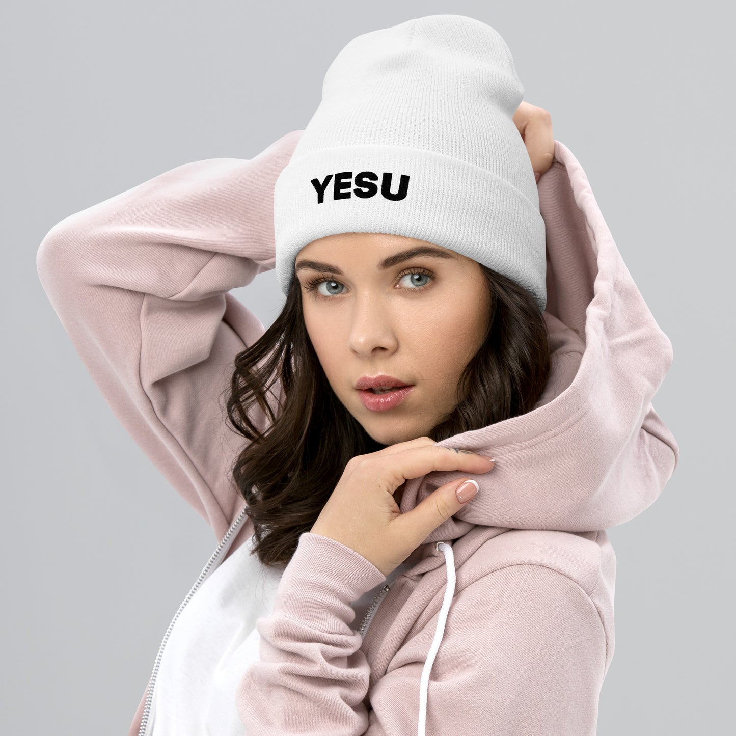 Yesu Cuffed Beanie