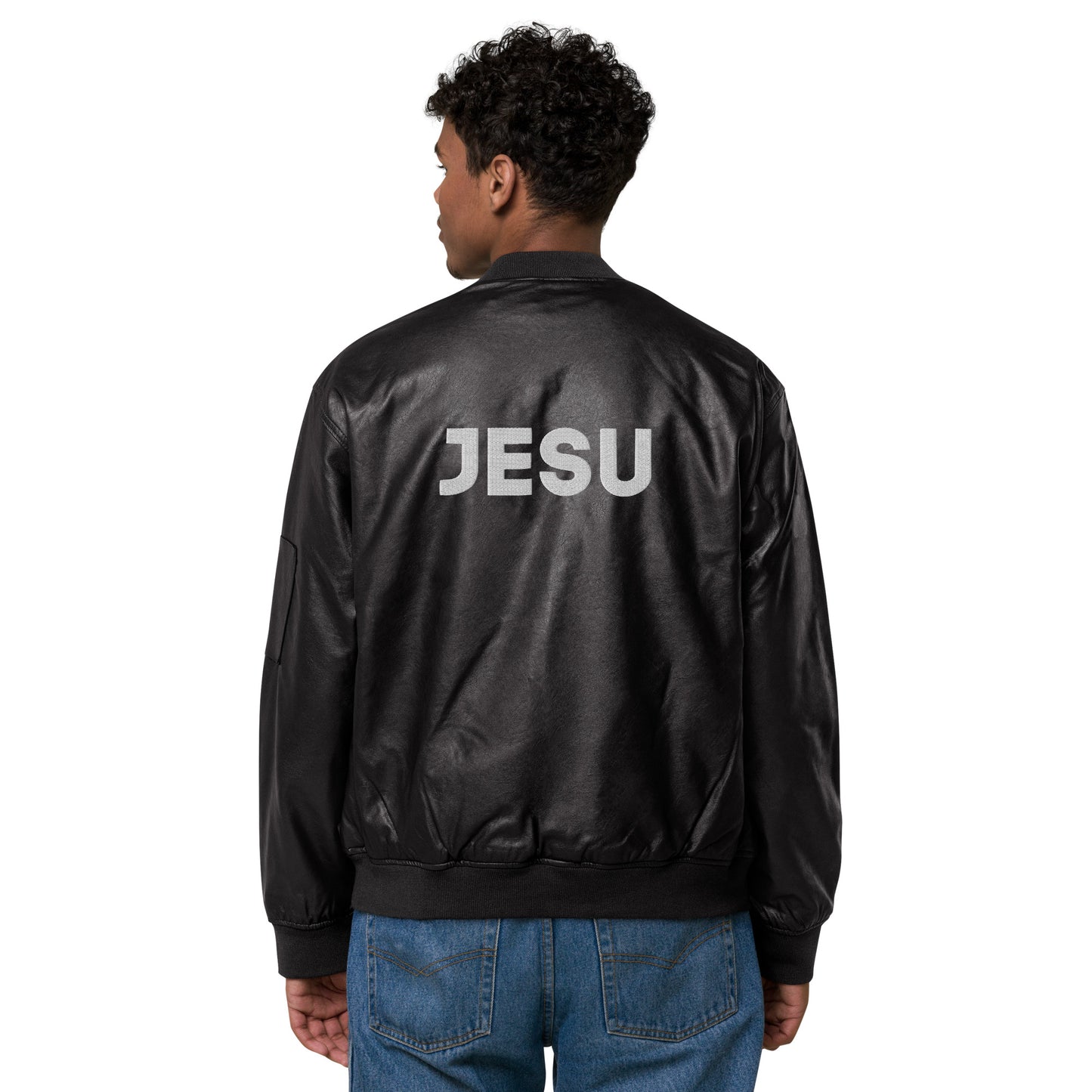 Jesu Leather Bomber Jacket