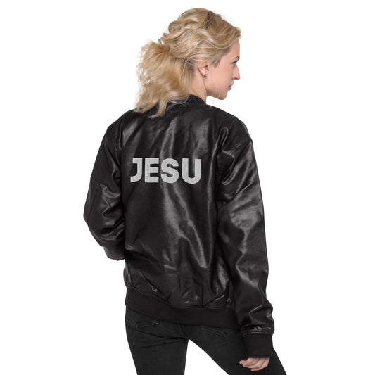 Jesu Leather Bomber Jacket