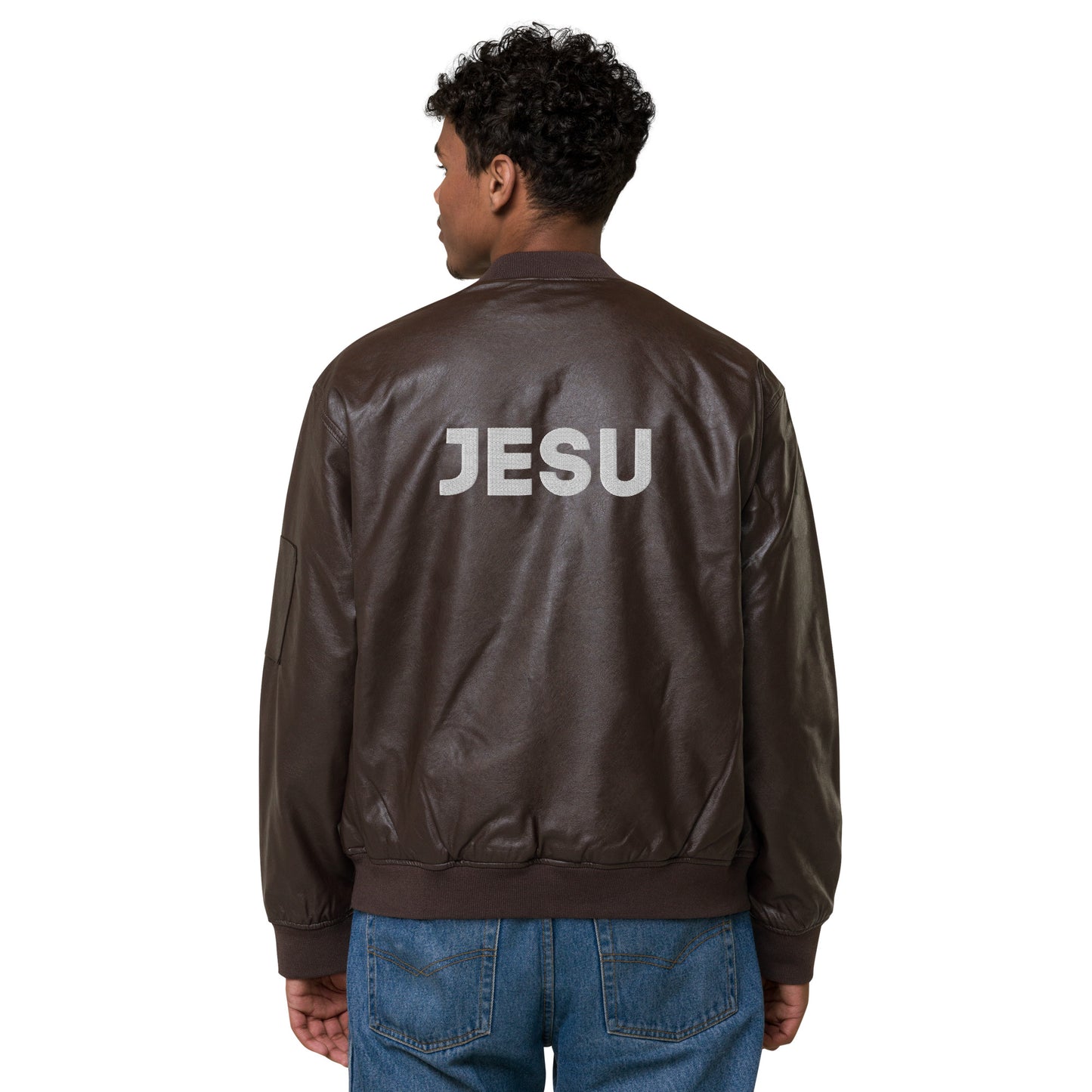 Jesu Leather Bomber Jacket