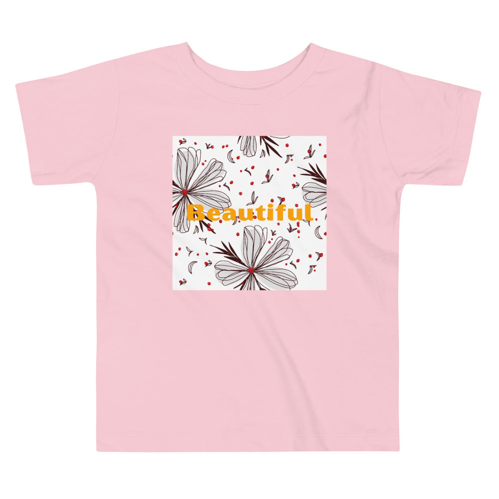 Beautiful - Floral Toddler Tee