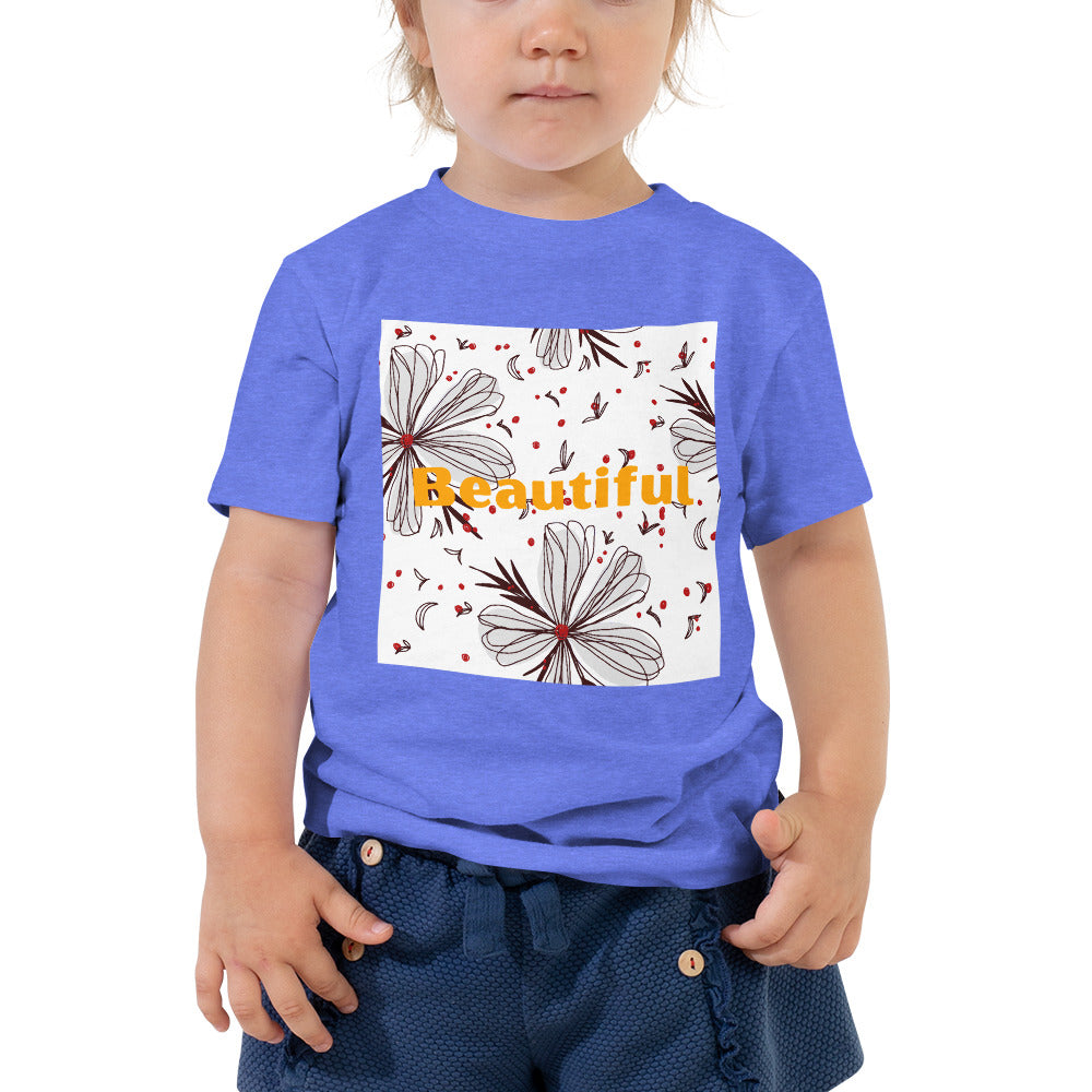 Beautiful - Floral Toddler Tee