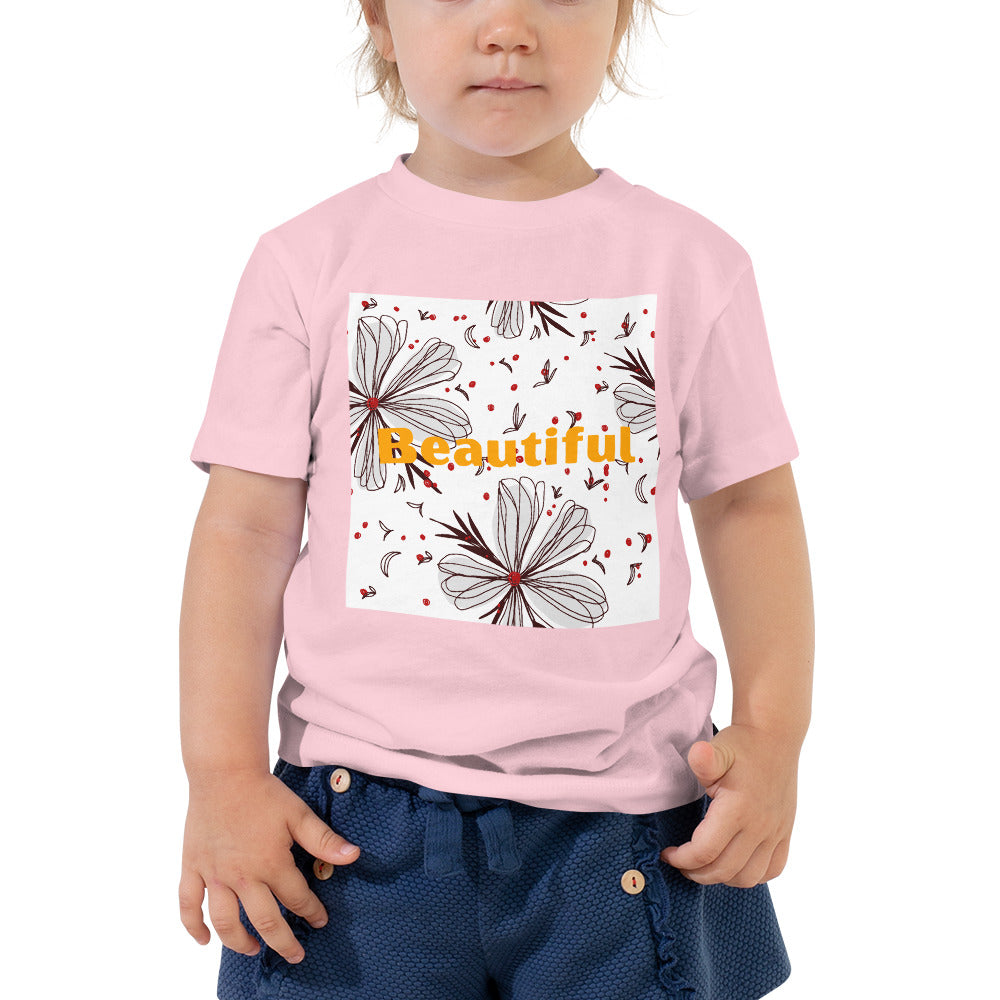 Beautiful - Floral Toddler Tee