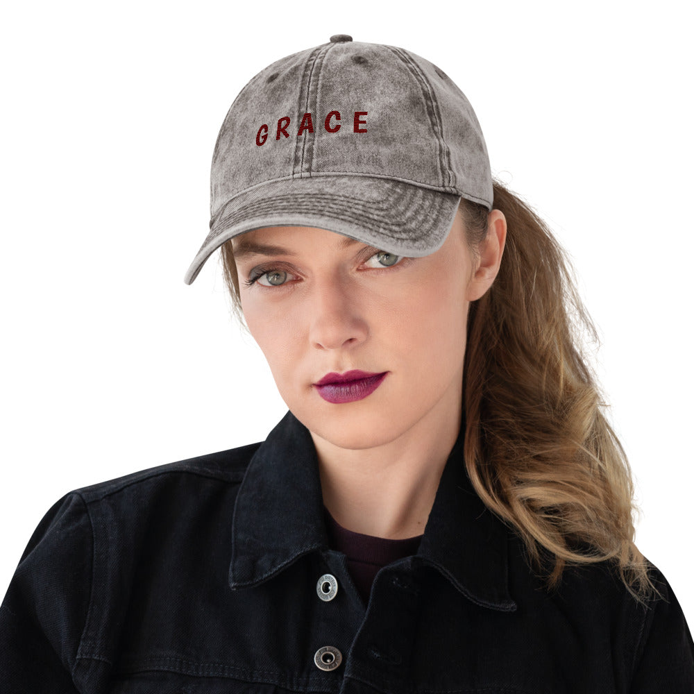 Grace Vintage Cotton Twill Cap