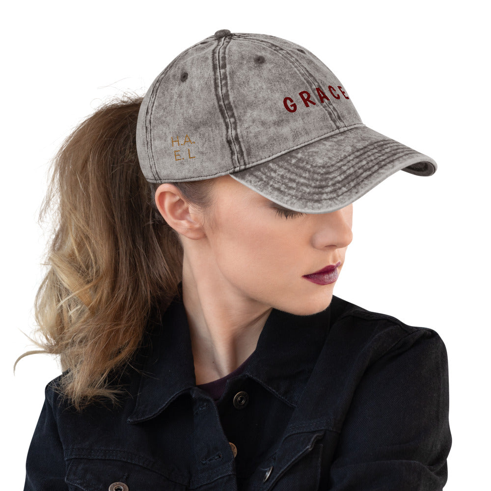 Grace Vintage Cotton Twill Cap