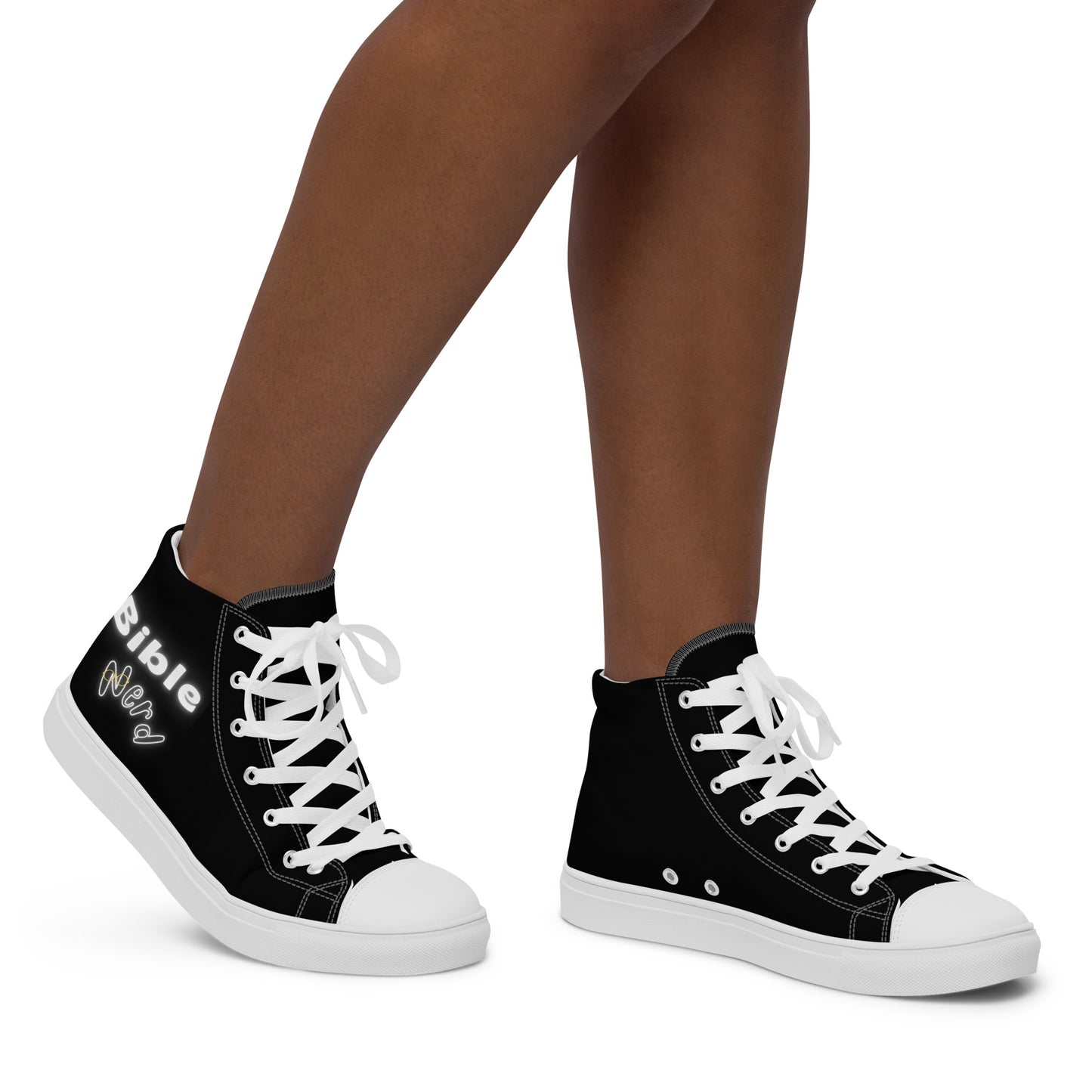 Bible Nerd women’s high top canvas shoes