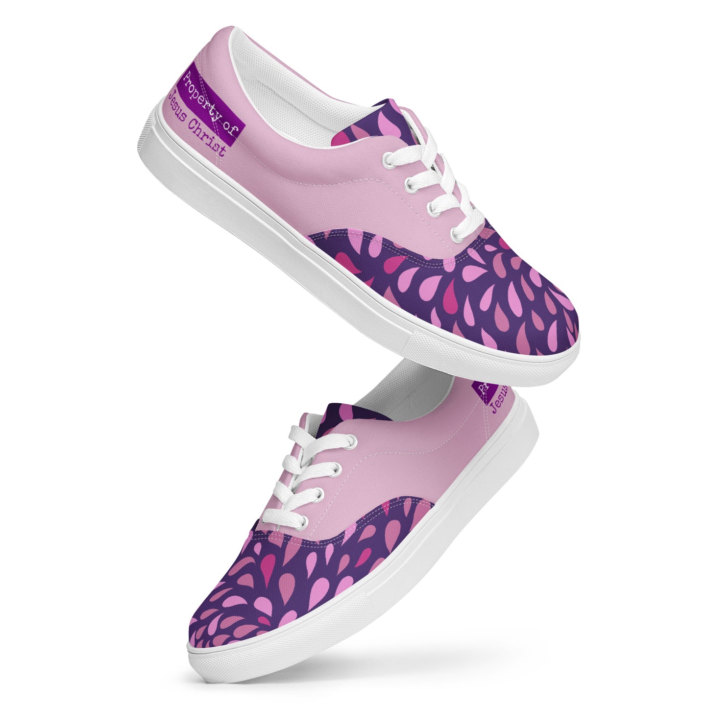 Property Purple women’s lace-up canvas shoes