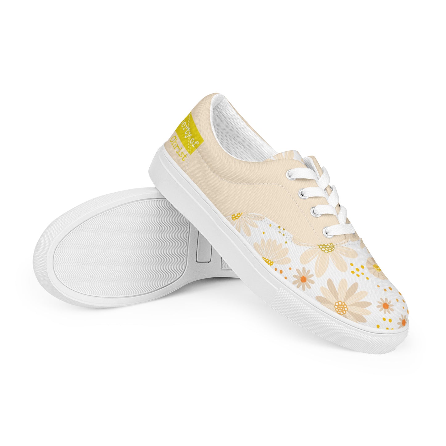 Property Yellow women’s lace-up canvas shoes